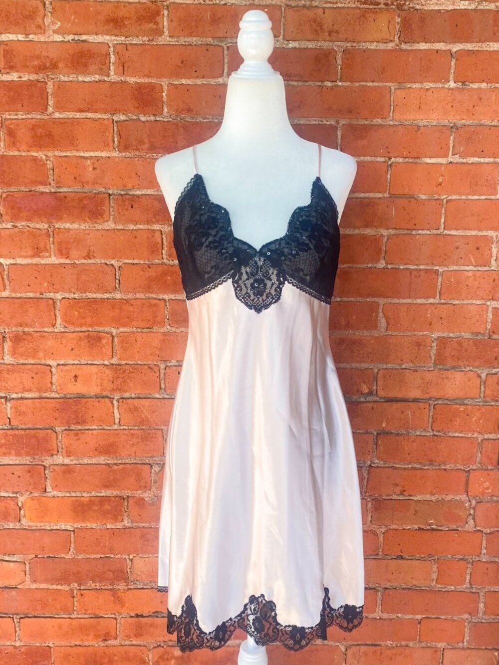 vintage lacy slip dress